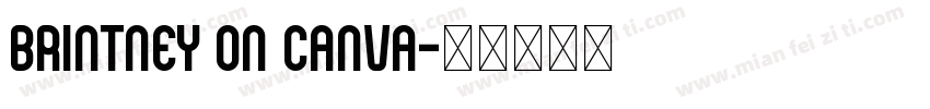 brintney on canva字体转换
